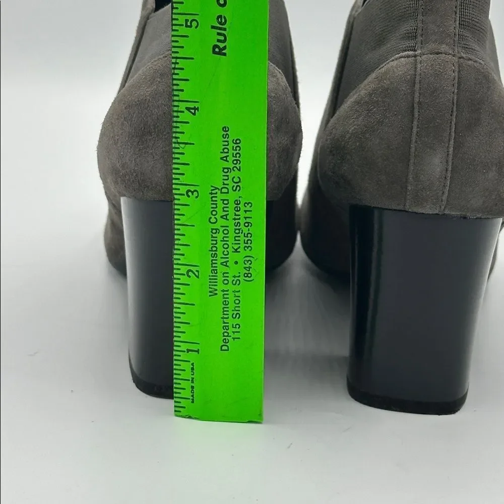 VANELI Suede Ankle Bootie 7.5 7.5M Grey Slip On